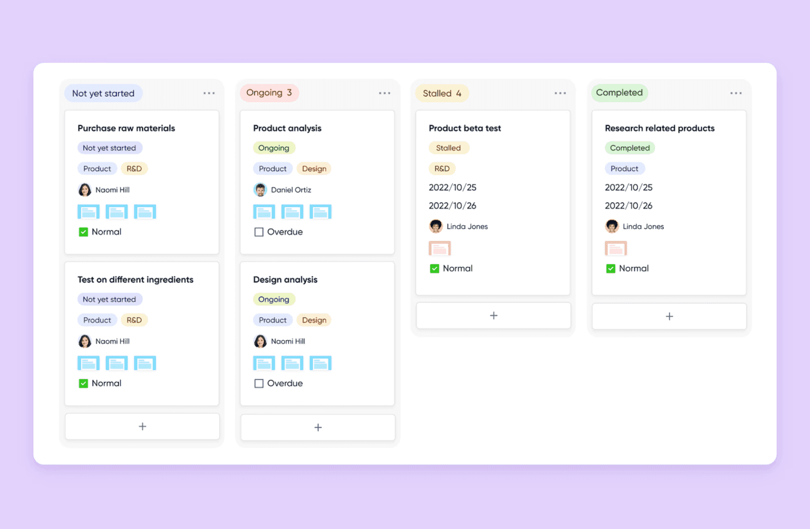 Lark’s Kanban board