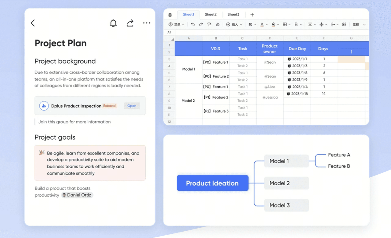 Lark is a suite of office apps