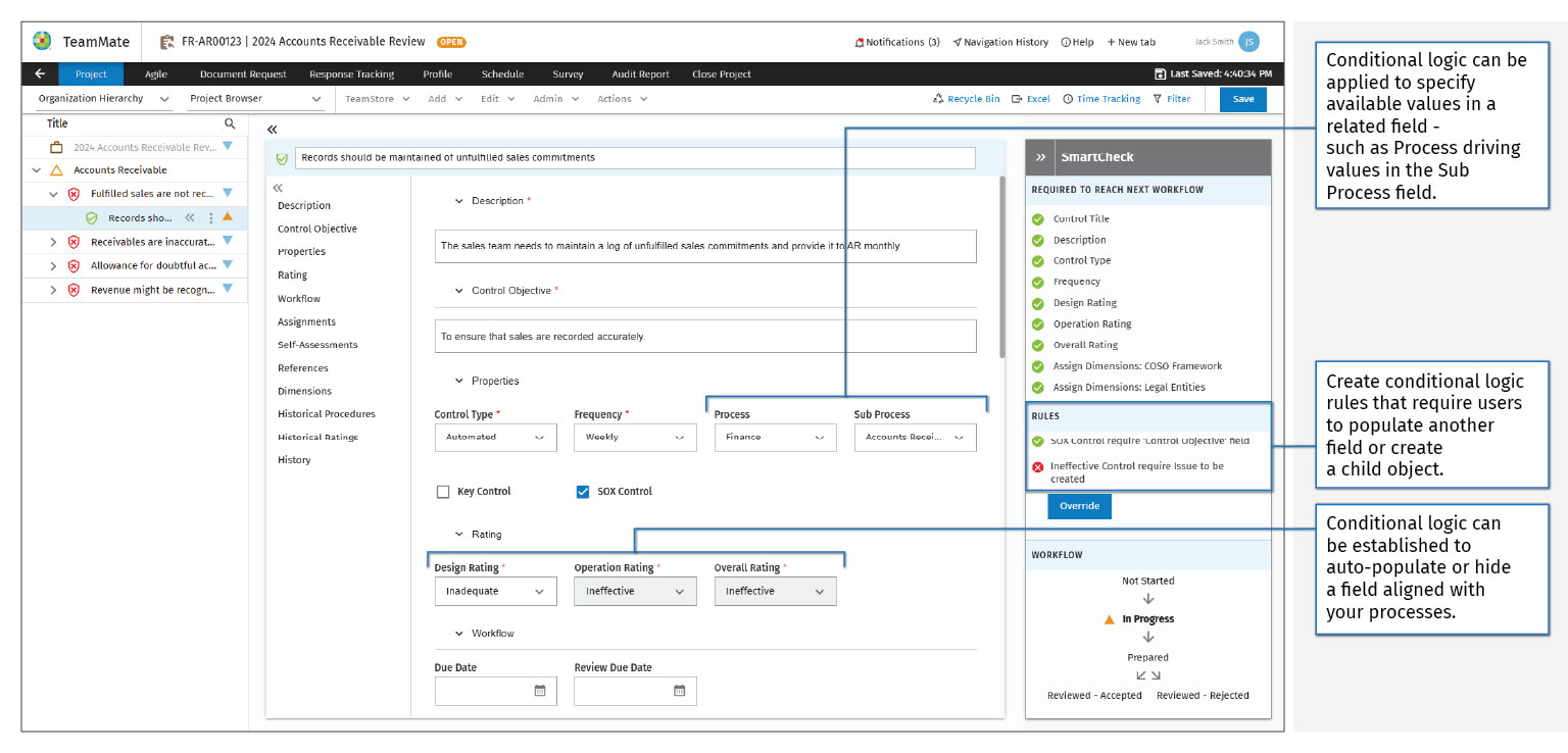 TeamMate is an internal audit management tool