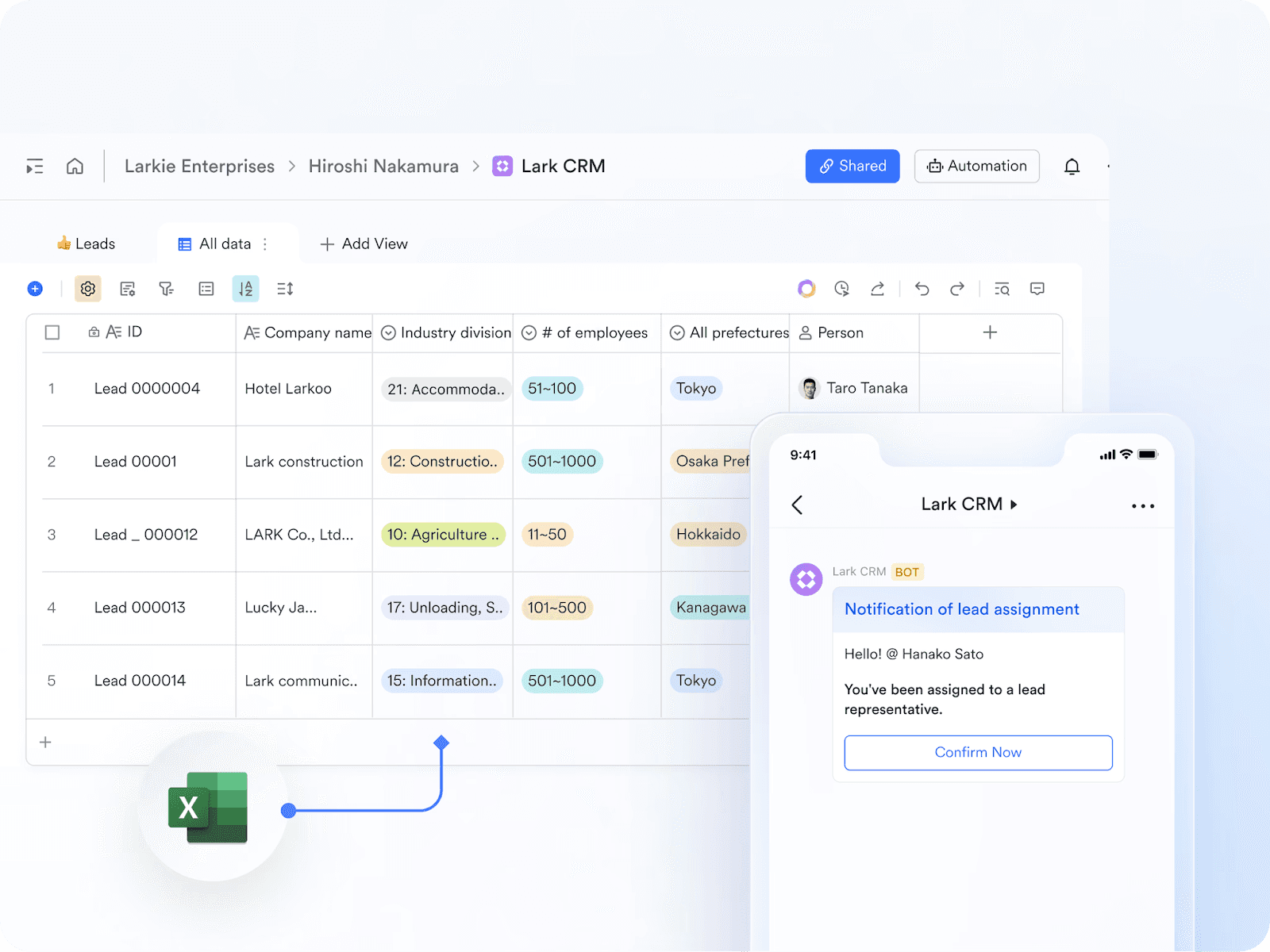  Boost sales with lead management in Lark CRM
