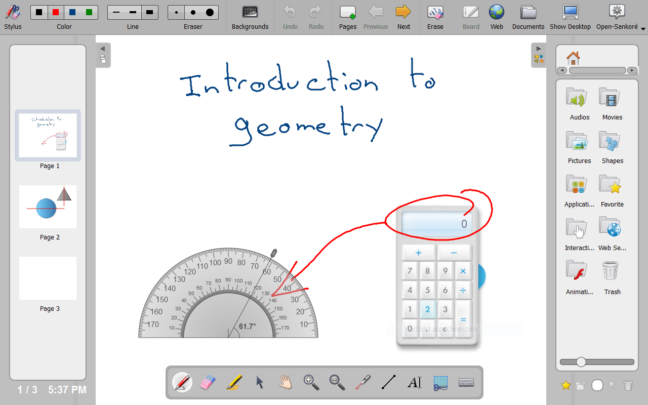 OpenBoard is an open-source digital whiteboard for classrooms.