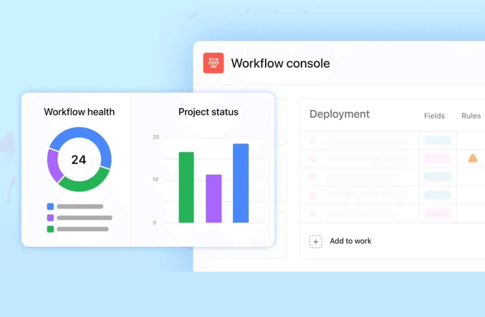 Interface of Asana