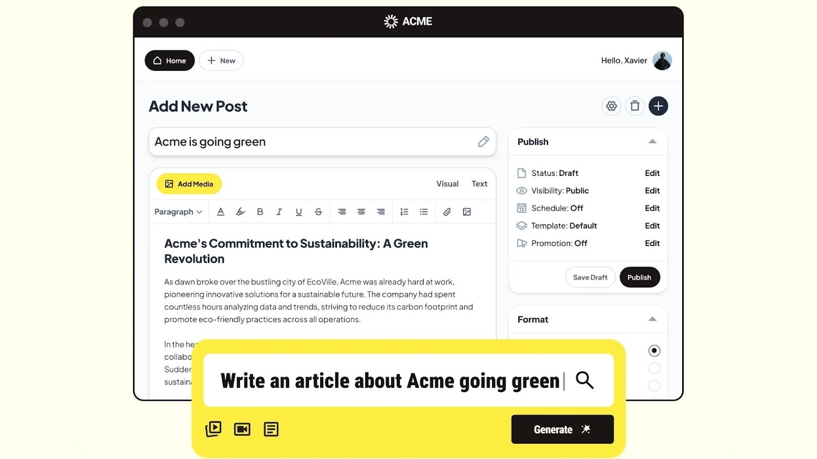 LumApps' communication hub for employee advocacy