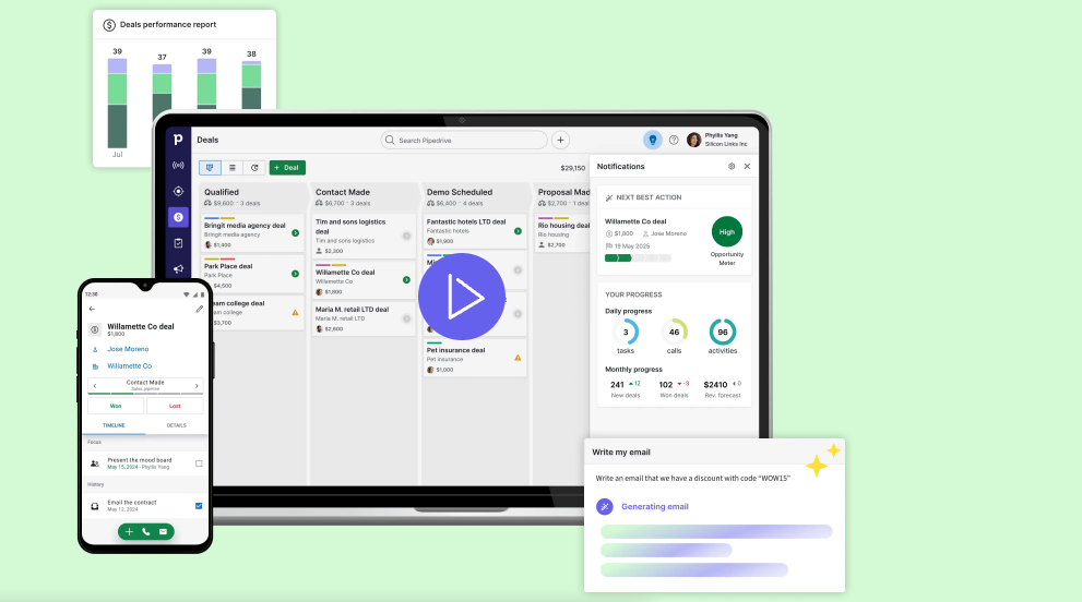 Pipedrive sales-focused CRM