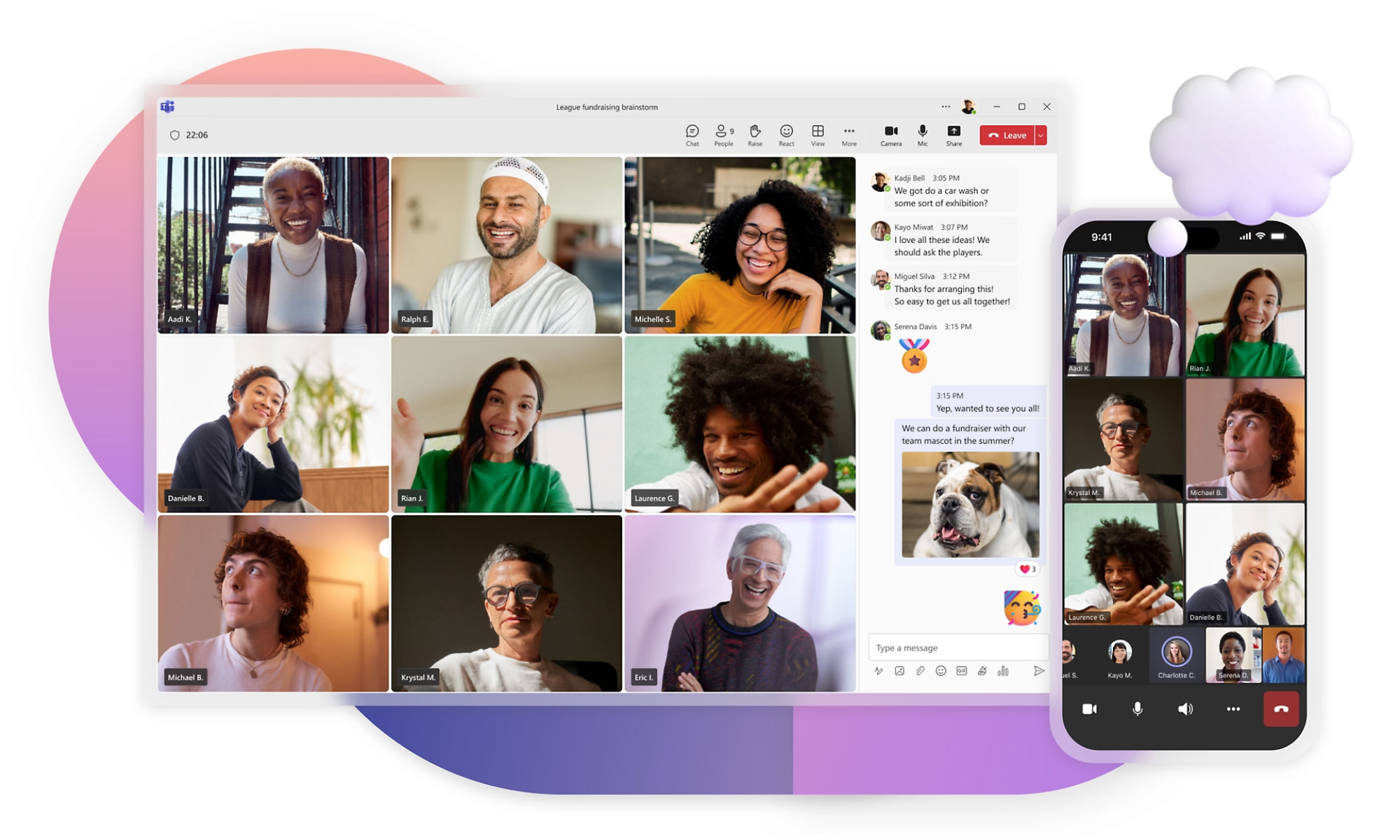 Microsoft Teams virtual meetings software