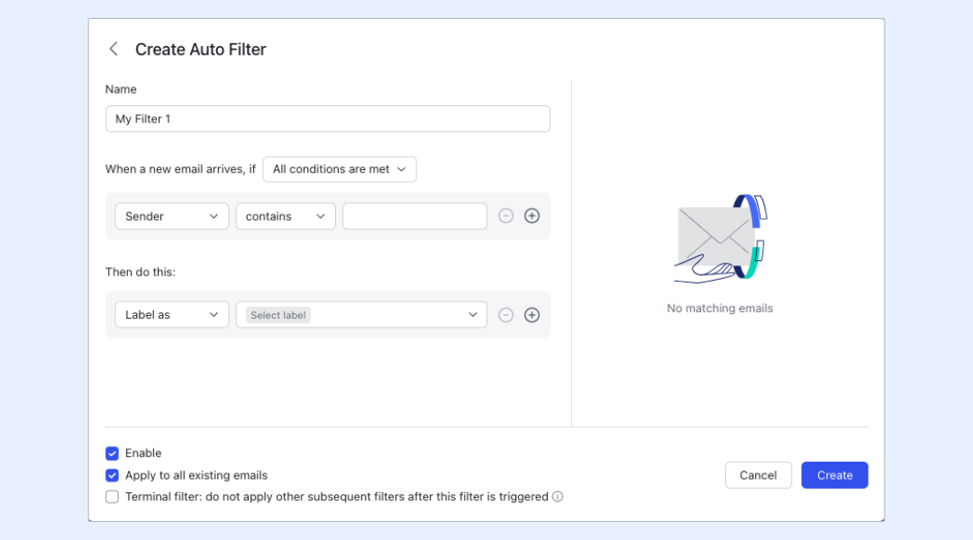 Advanced email management capabilities