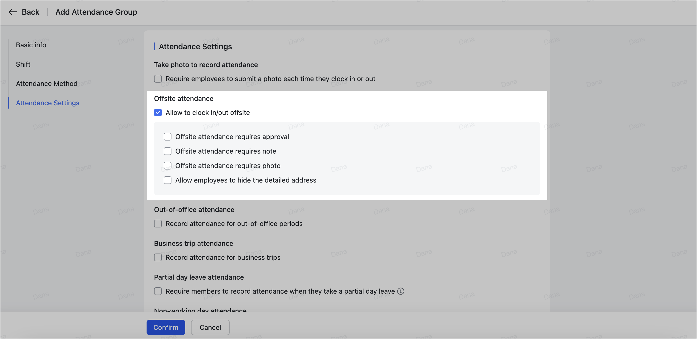 Admin | Set up offsite attendance