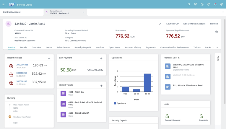 SAP utility CRM