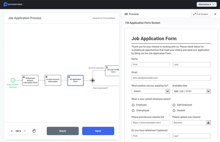 ProcessMaker: Specialized tool for business process management