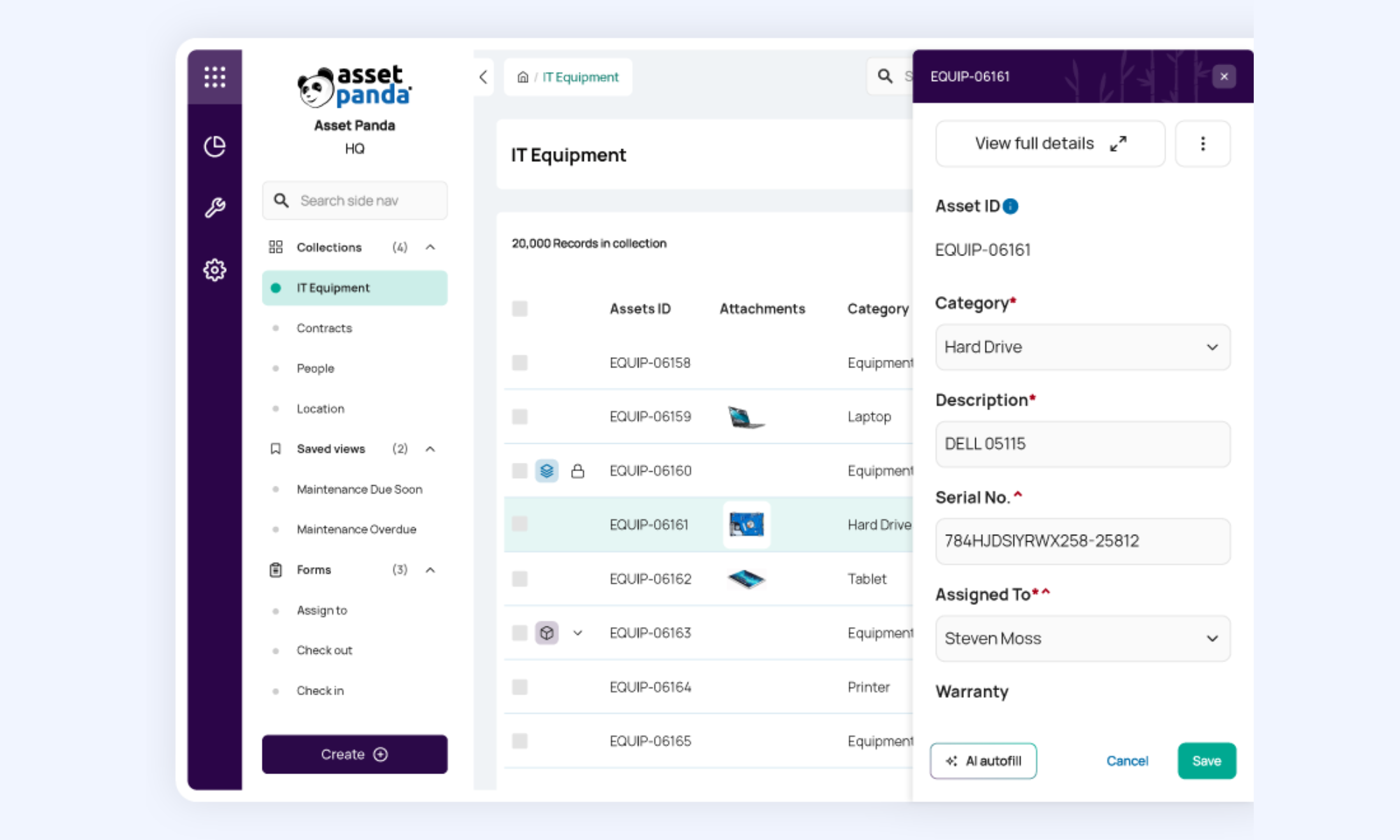 Asset Panda is an asset lifecycle tracking with CMMS features