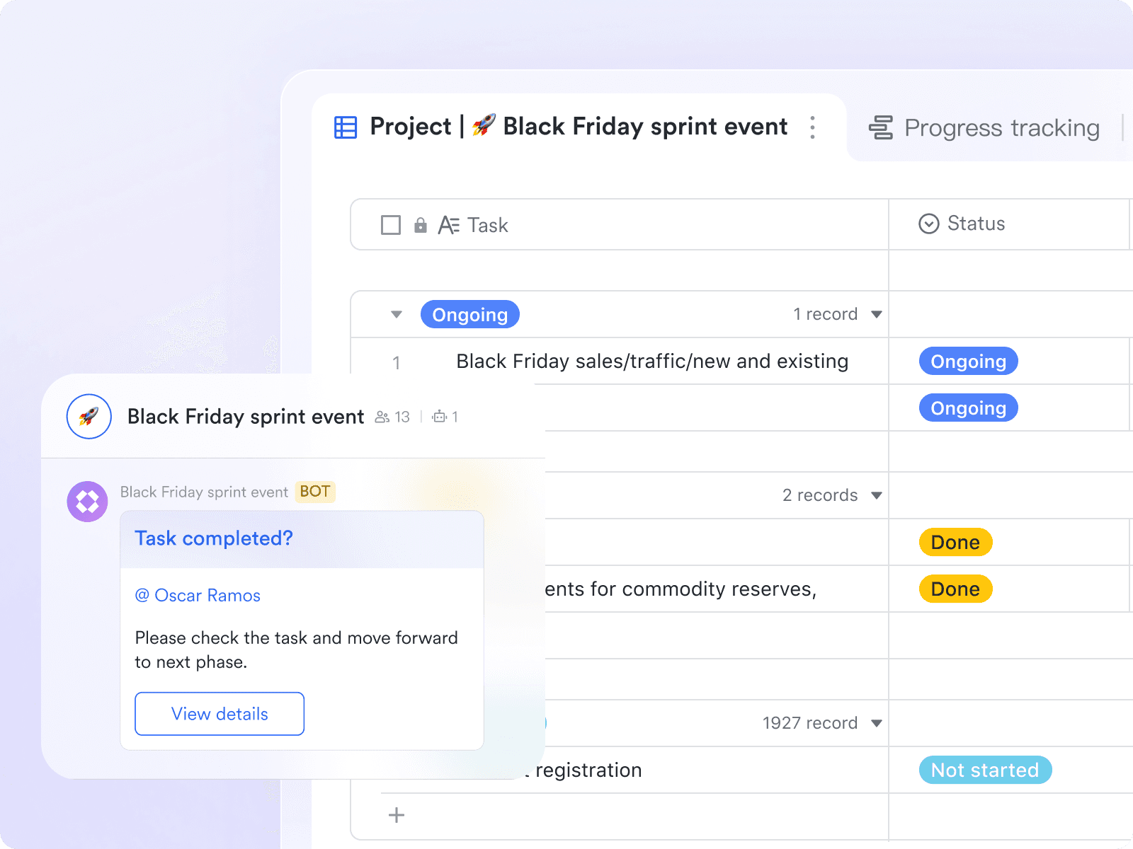 Automated bot to track your project progress