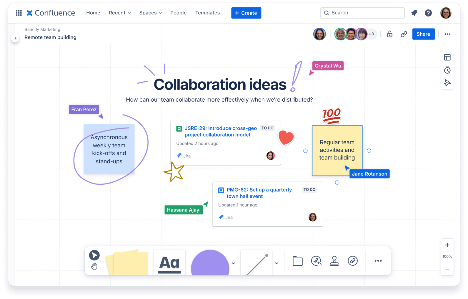 Confluence: Documentation-focused collaboration tool