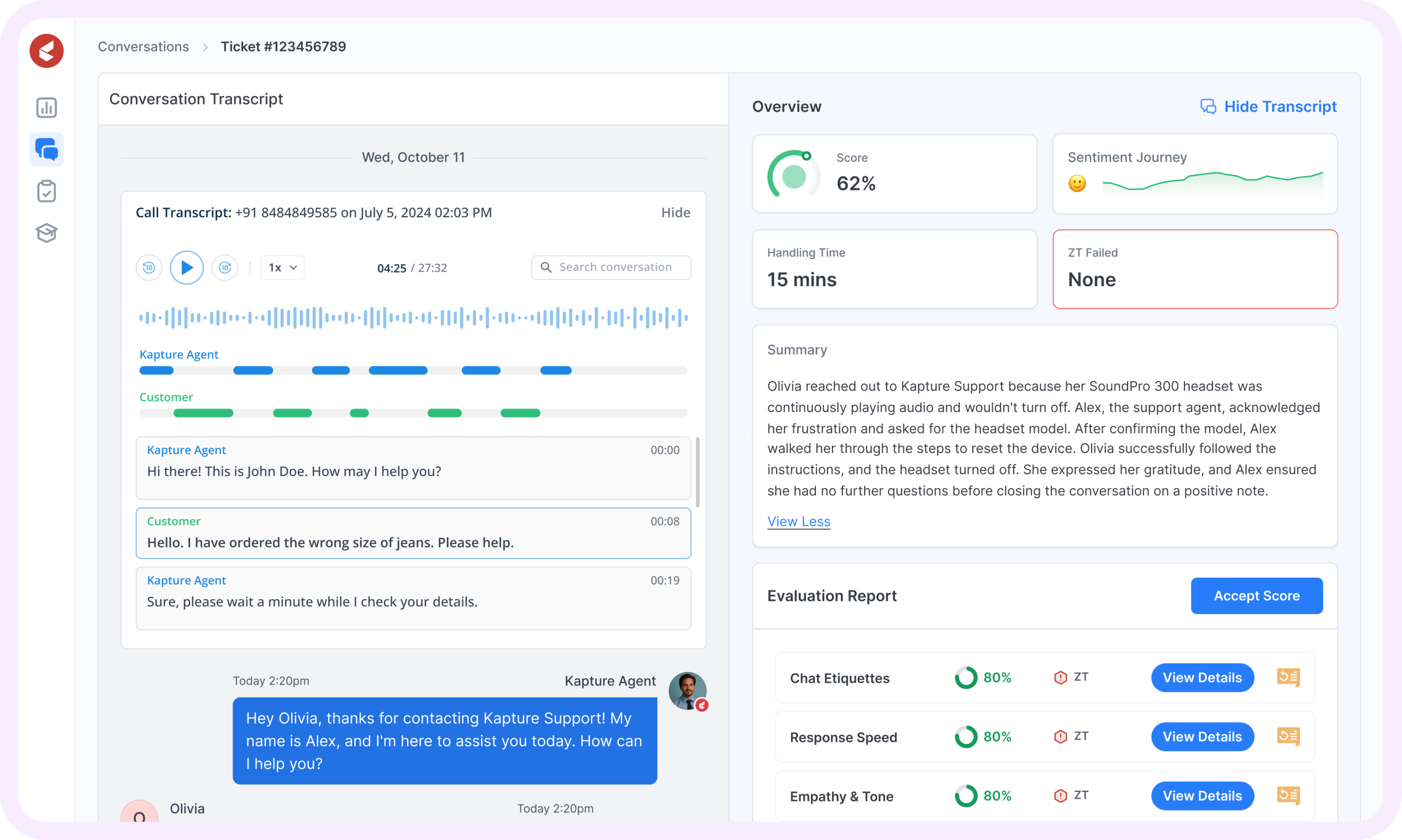 Kapture CRM Insights: AI Feedback Management Solution