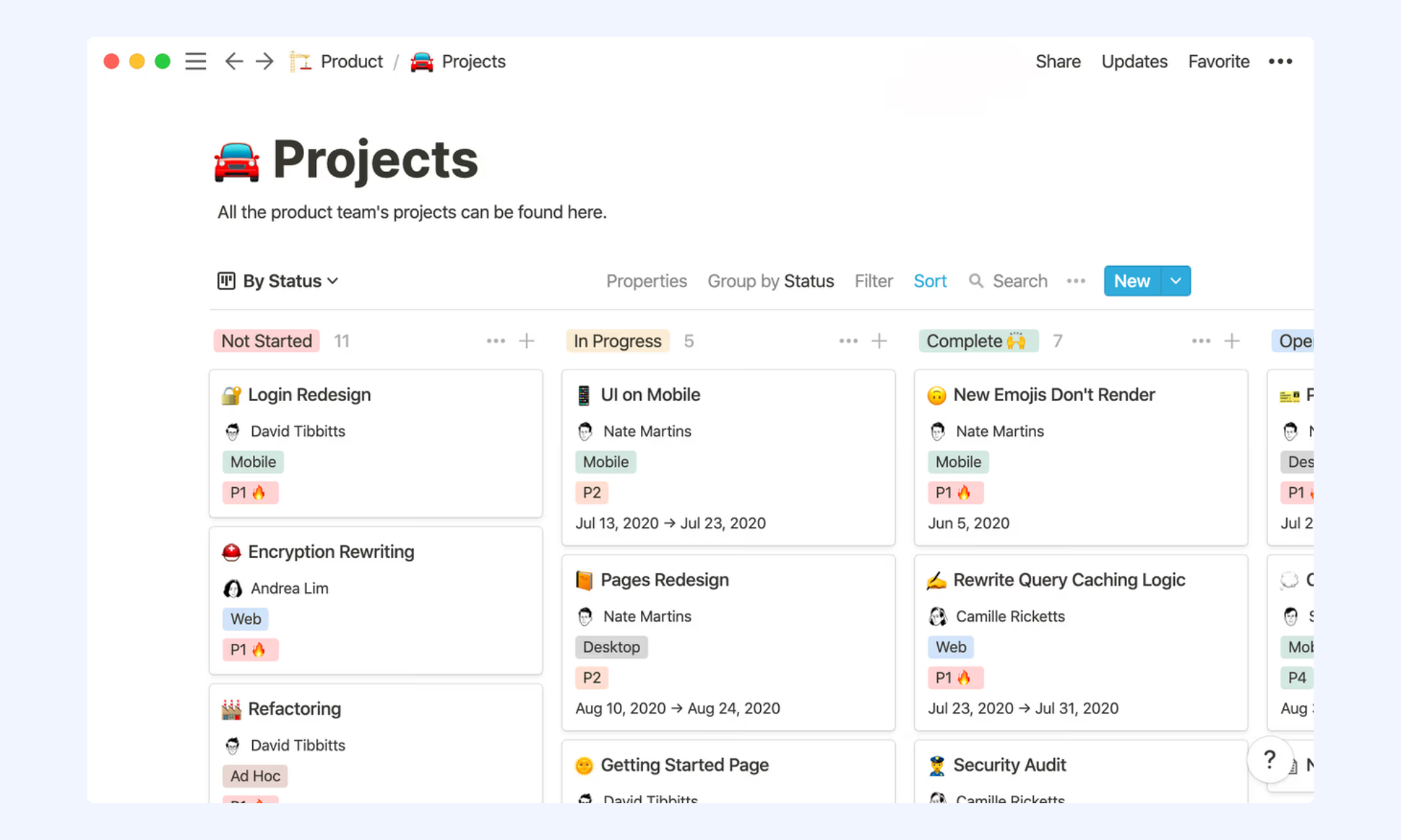 Notion combines project management with documentation