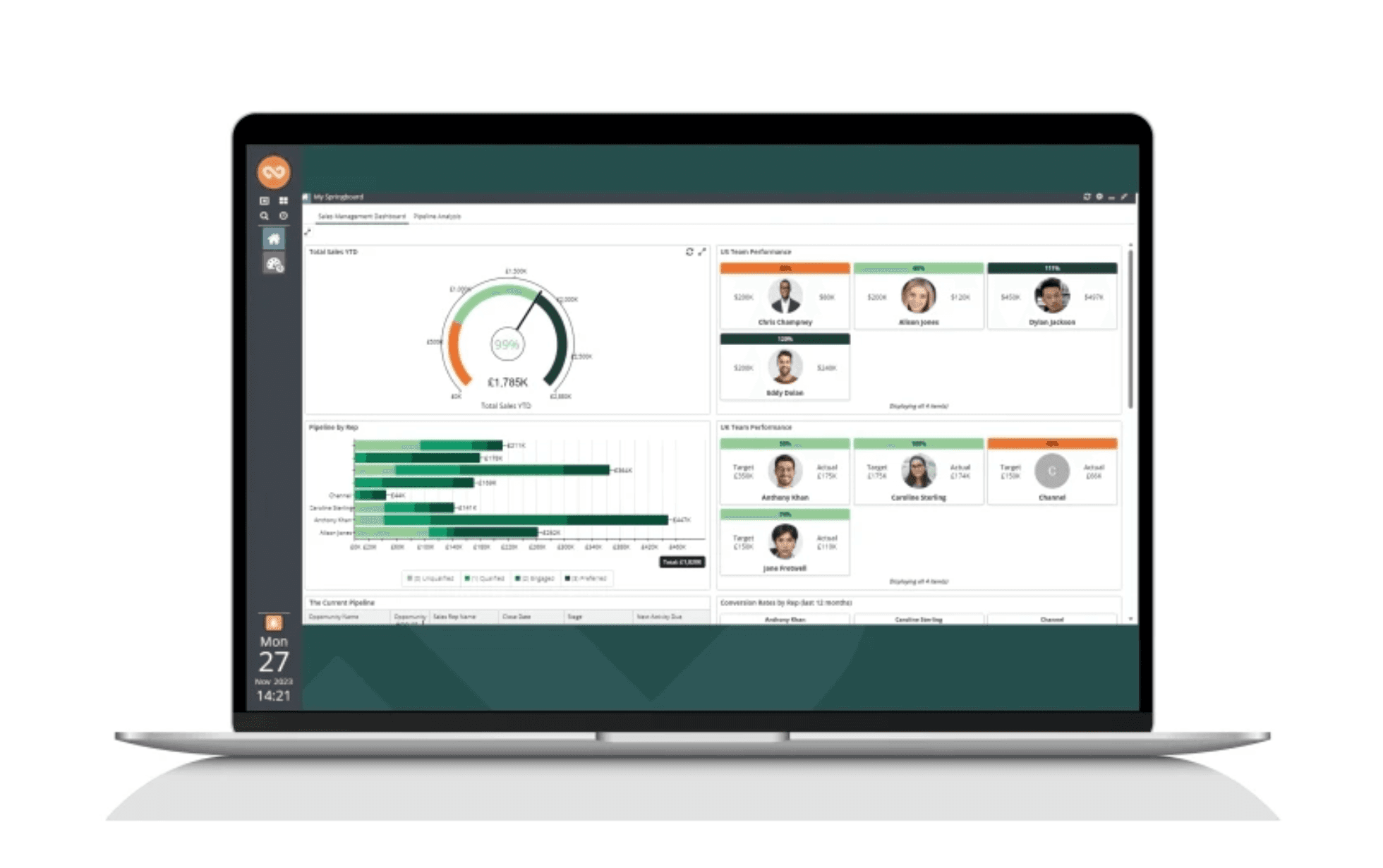 Wookbook’s CRM platform
