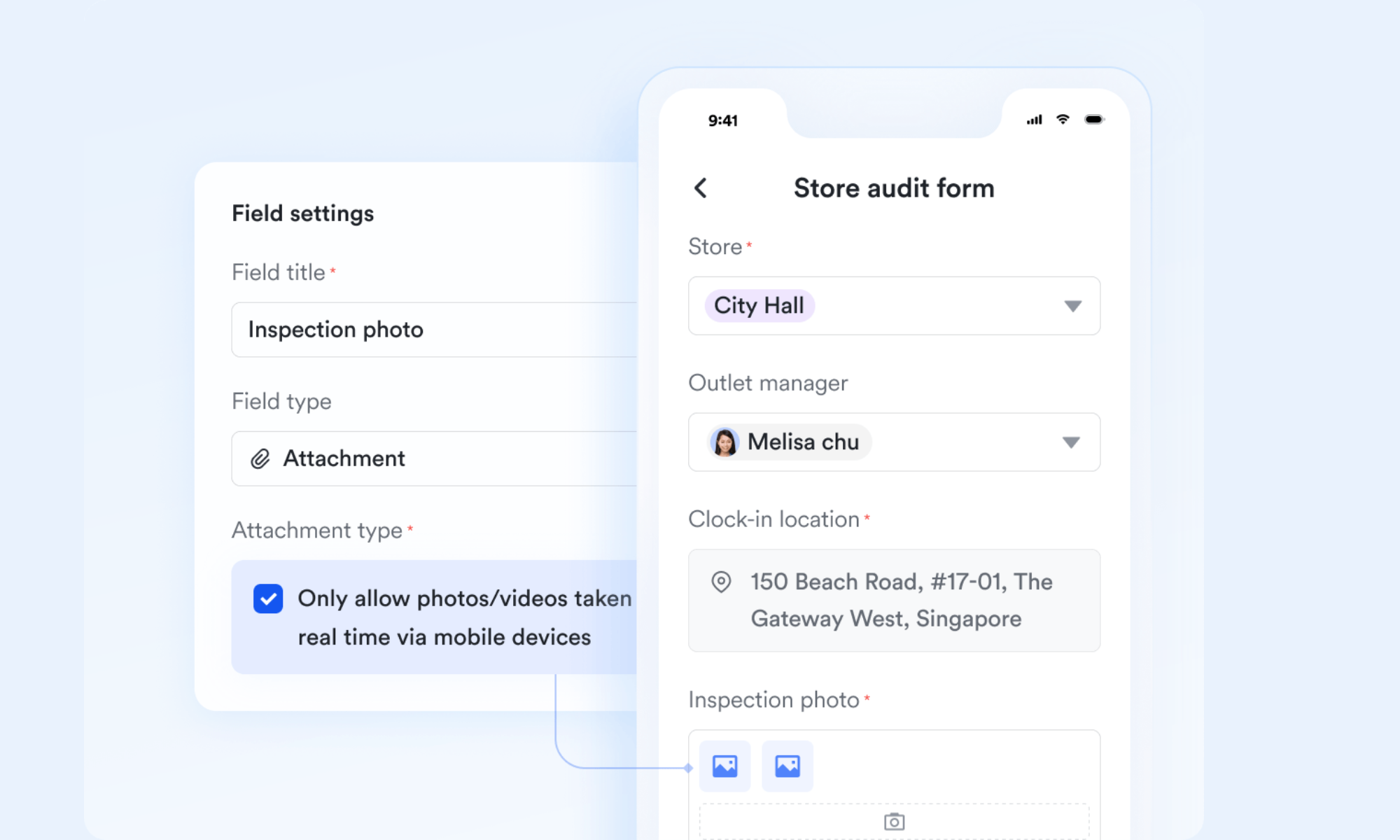 Mobile-first audit checklists