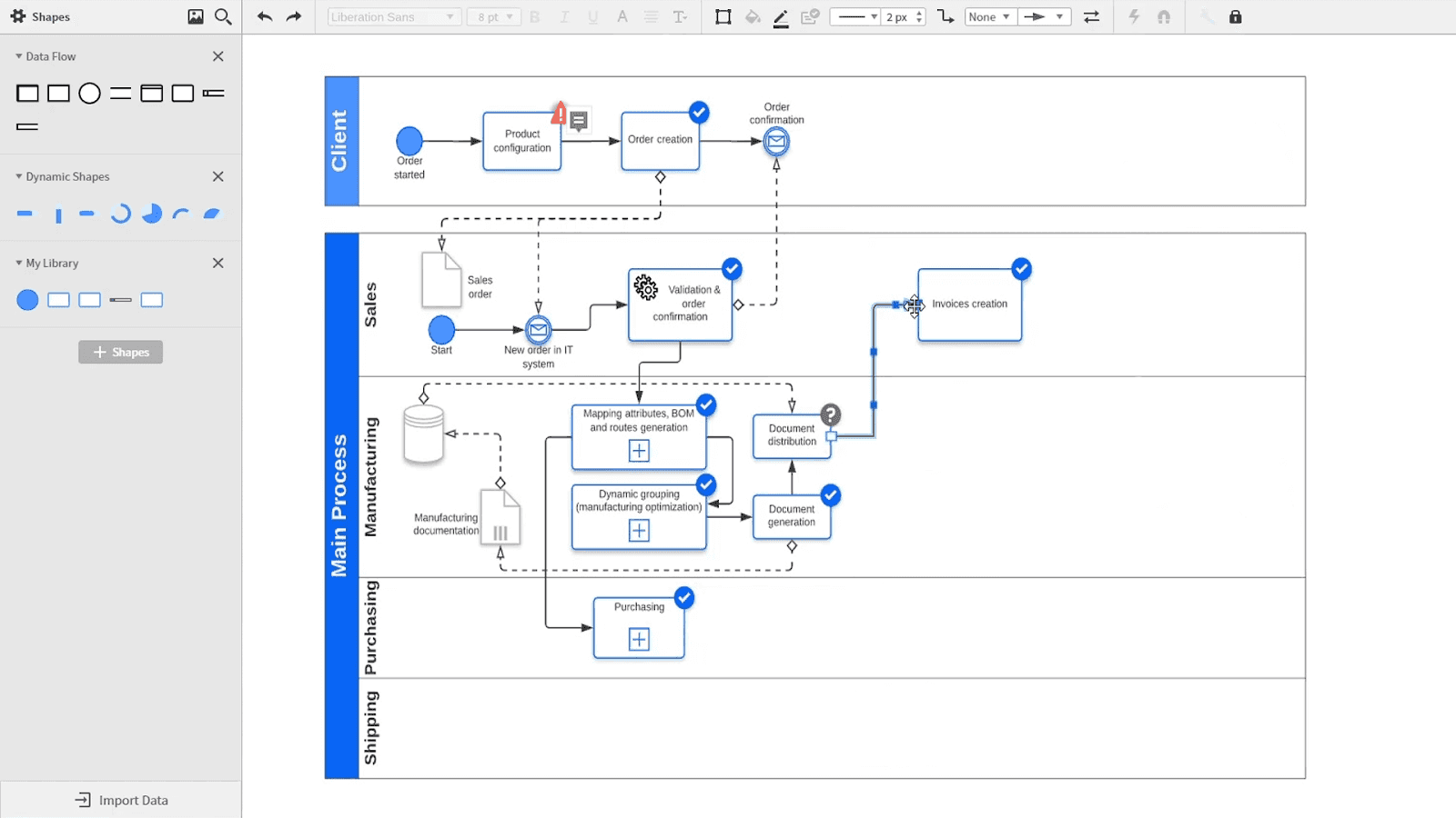 Screenshot of Lucidchart