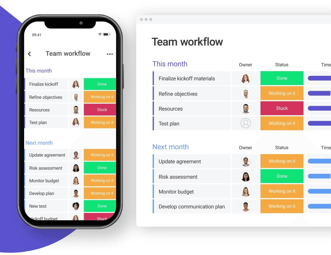 Monday for team workflow