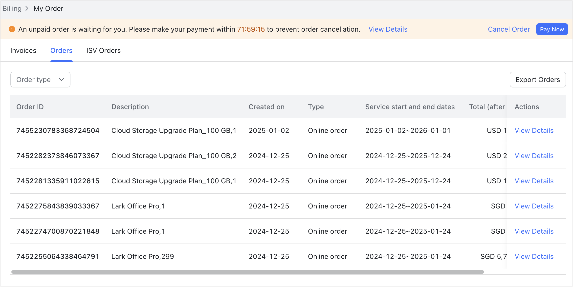 Lark workflows for invoice handling