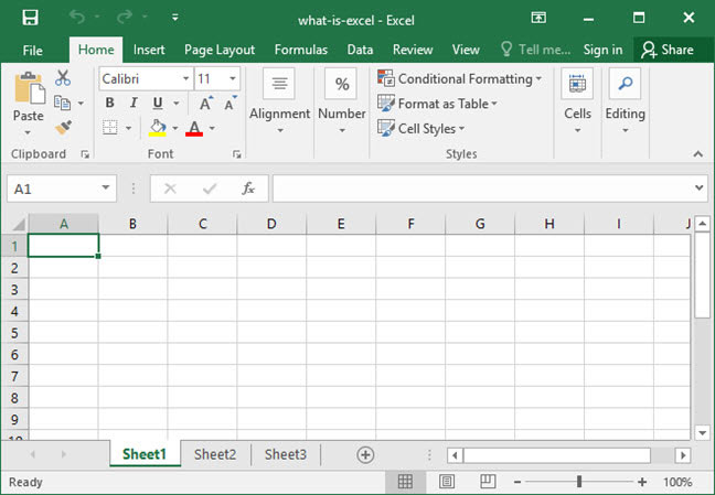 Setting up the worksheet