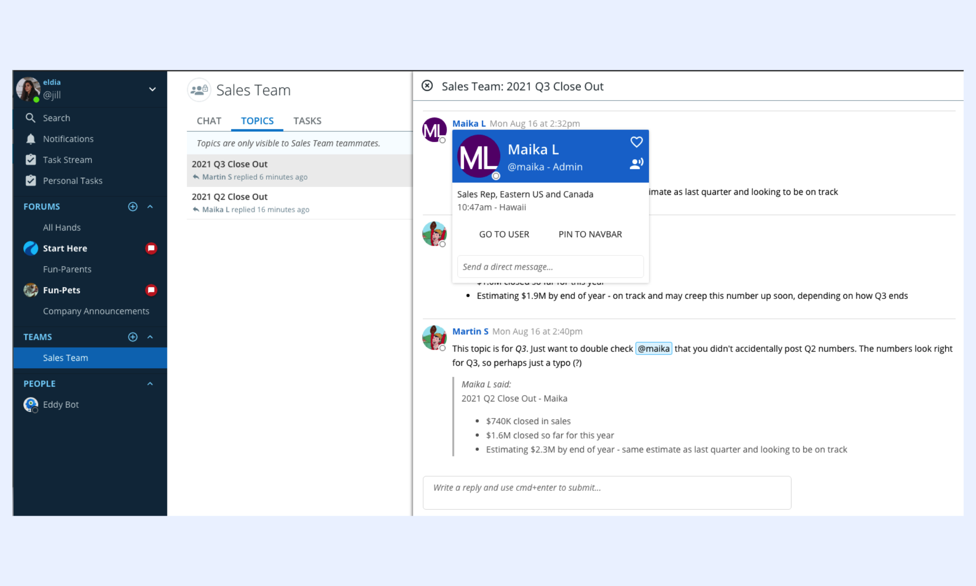 Ryver: Chat platform with built-in task management tools