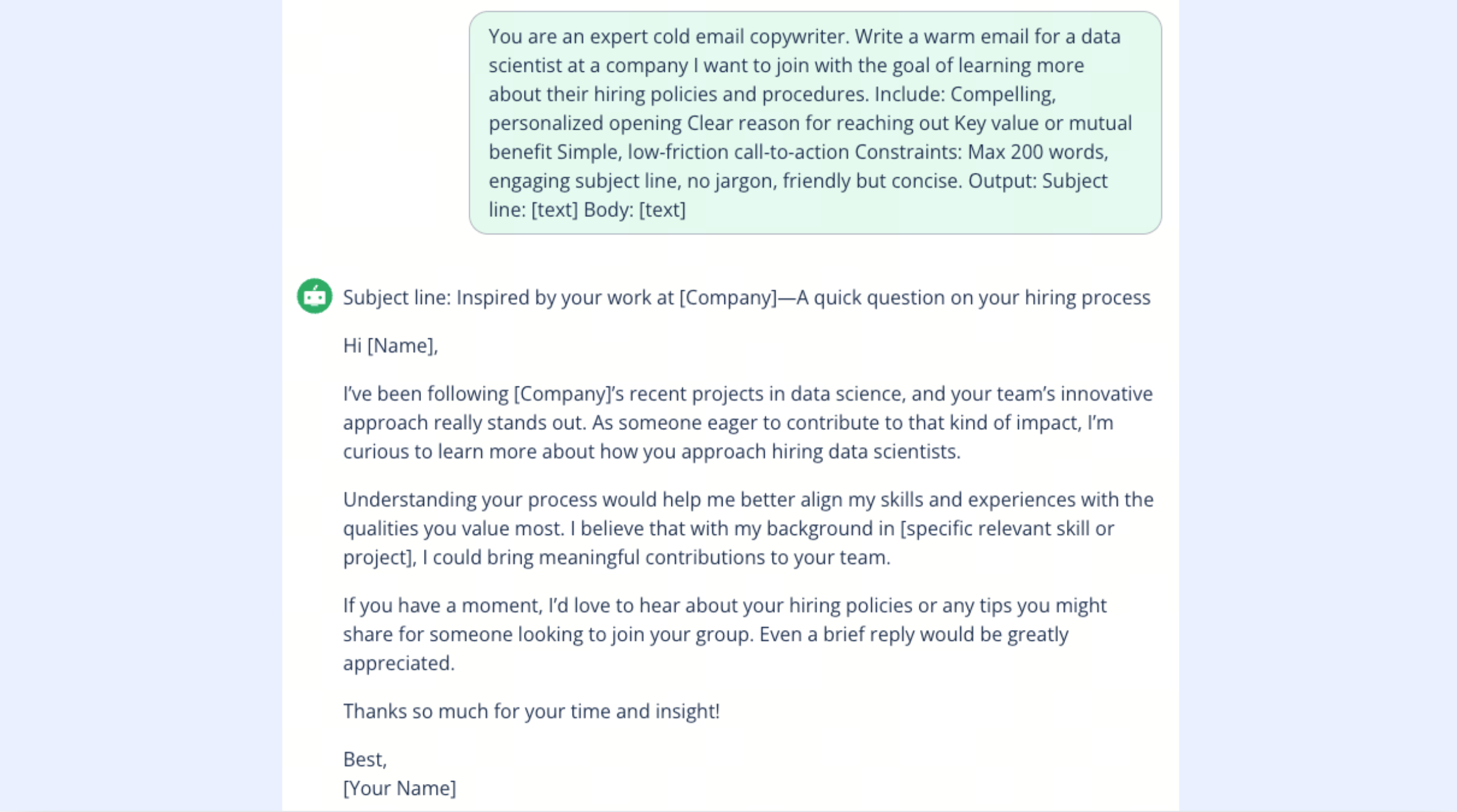 Quillbot's AI Email Writer