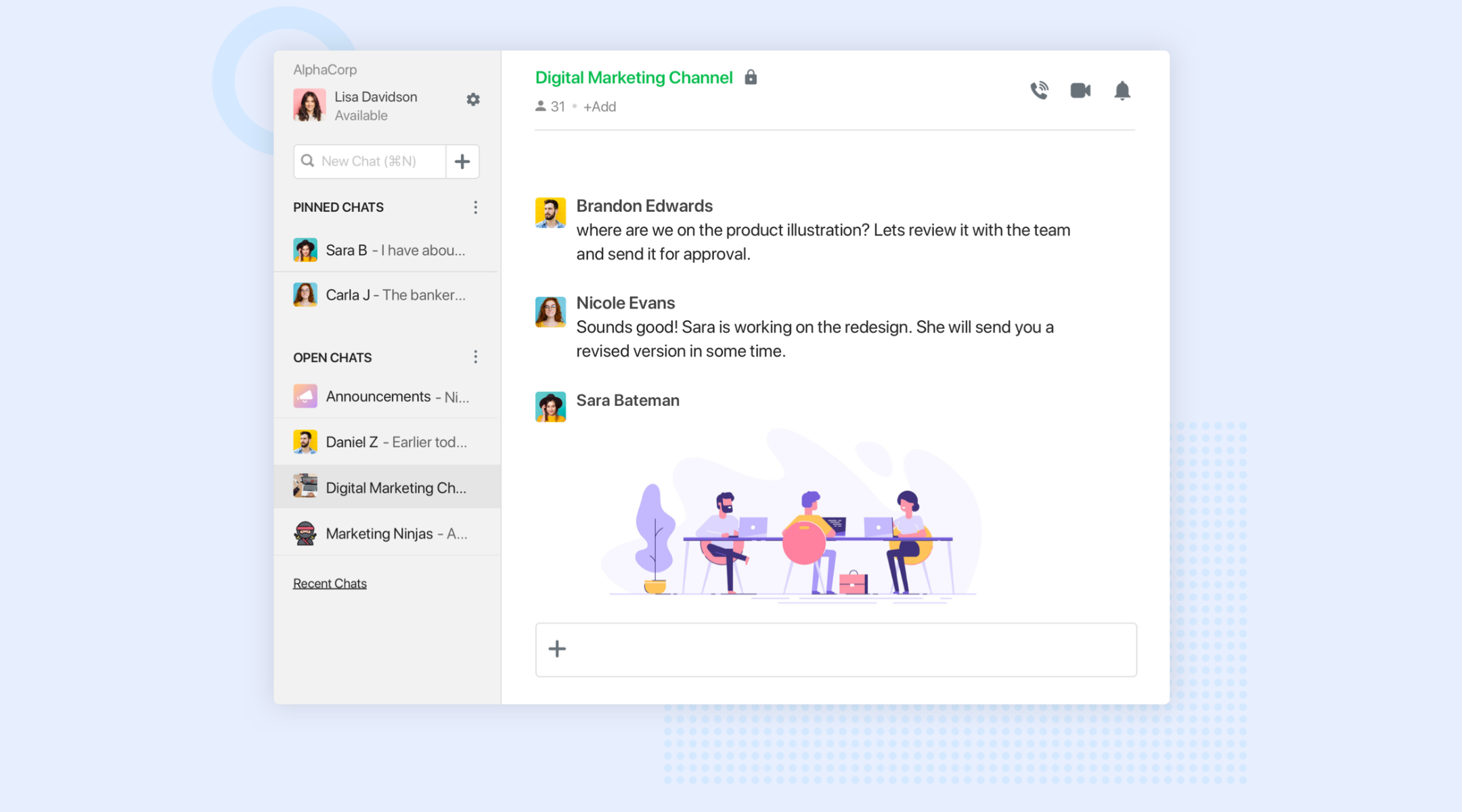 Flock team communication