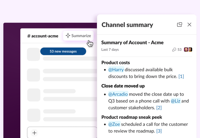 Slack AI features