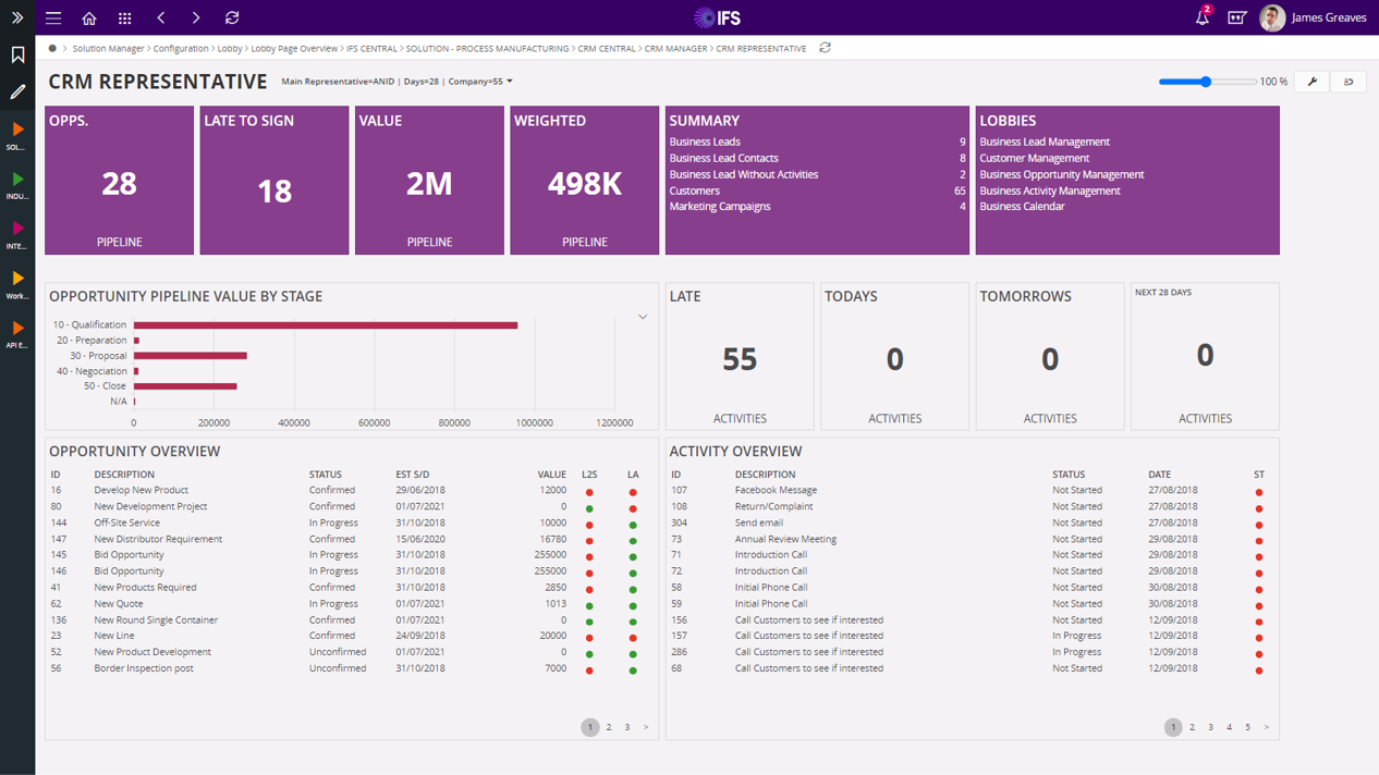 IFS Cloud manages complex assets and service operations