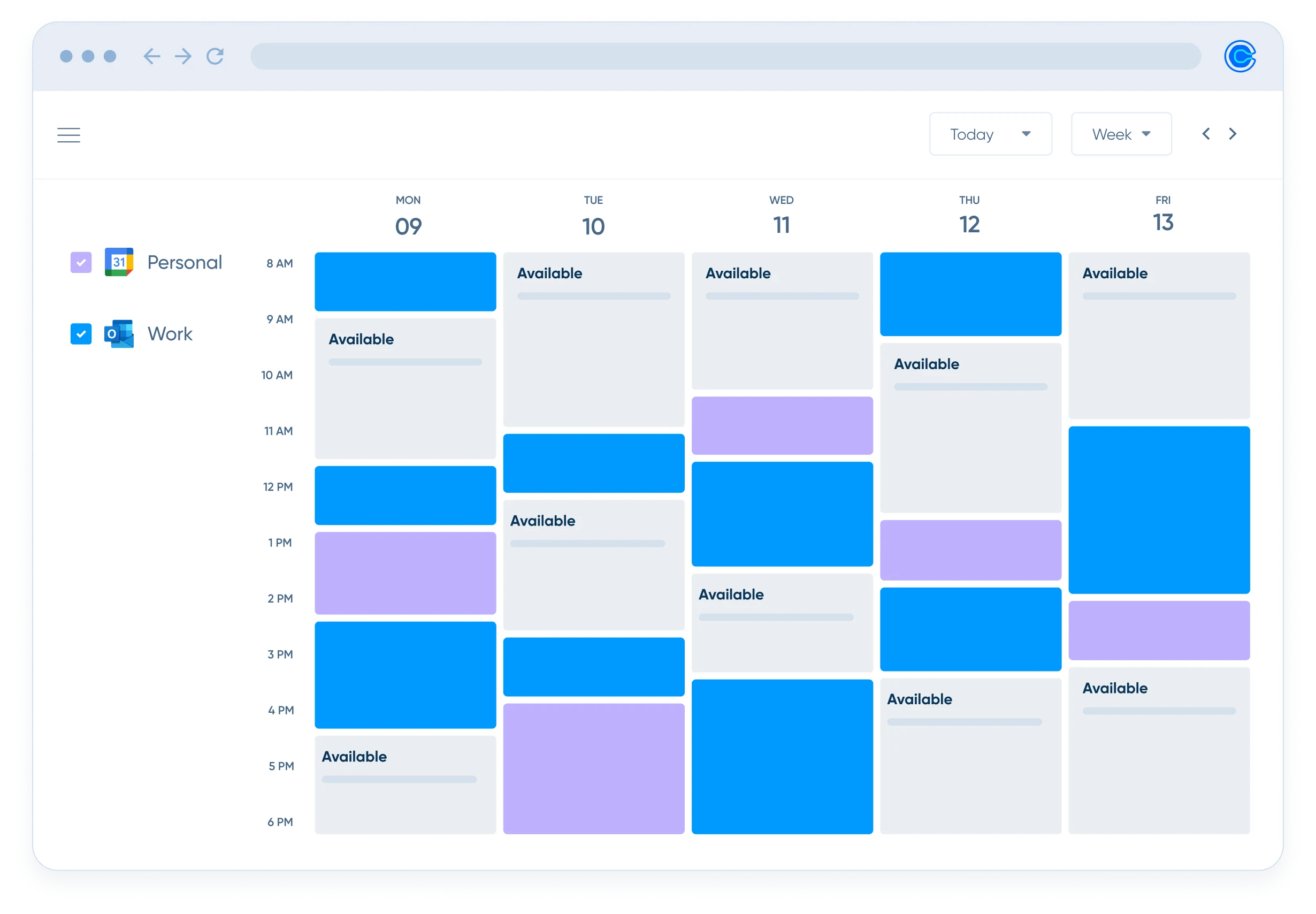 Calendly integrated with calendars