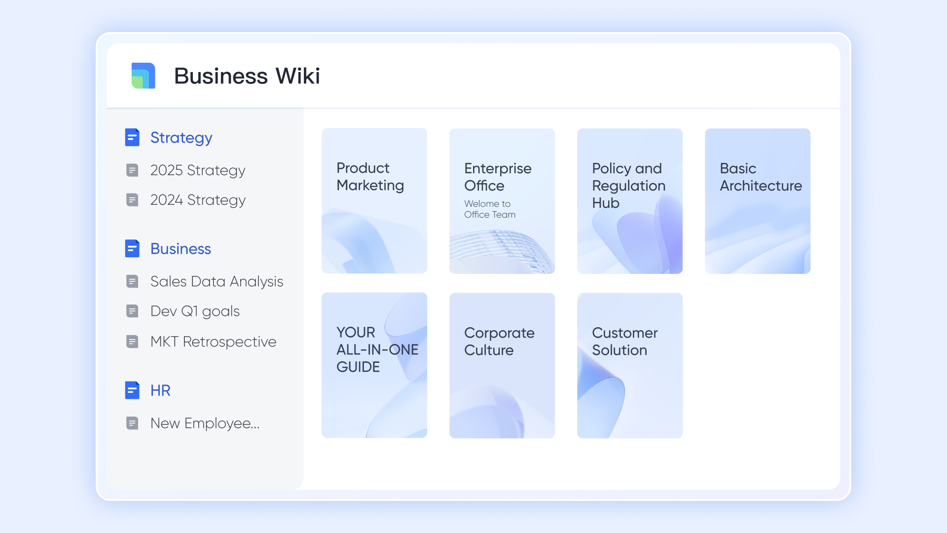 Lark Wiki for a knowledge hub