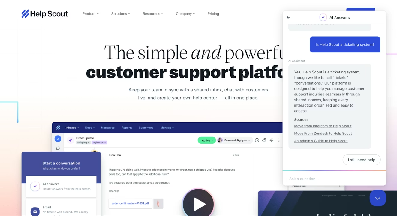 HelpScout: Support-centered knowledge base