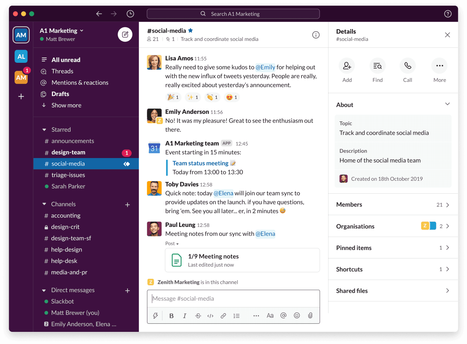 An image of the Slack platform