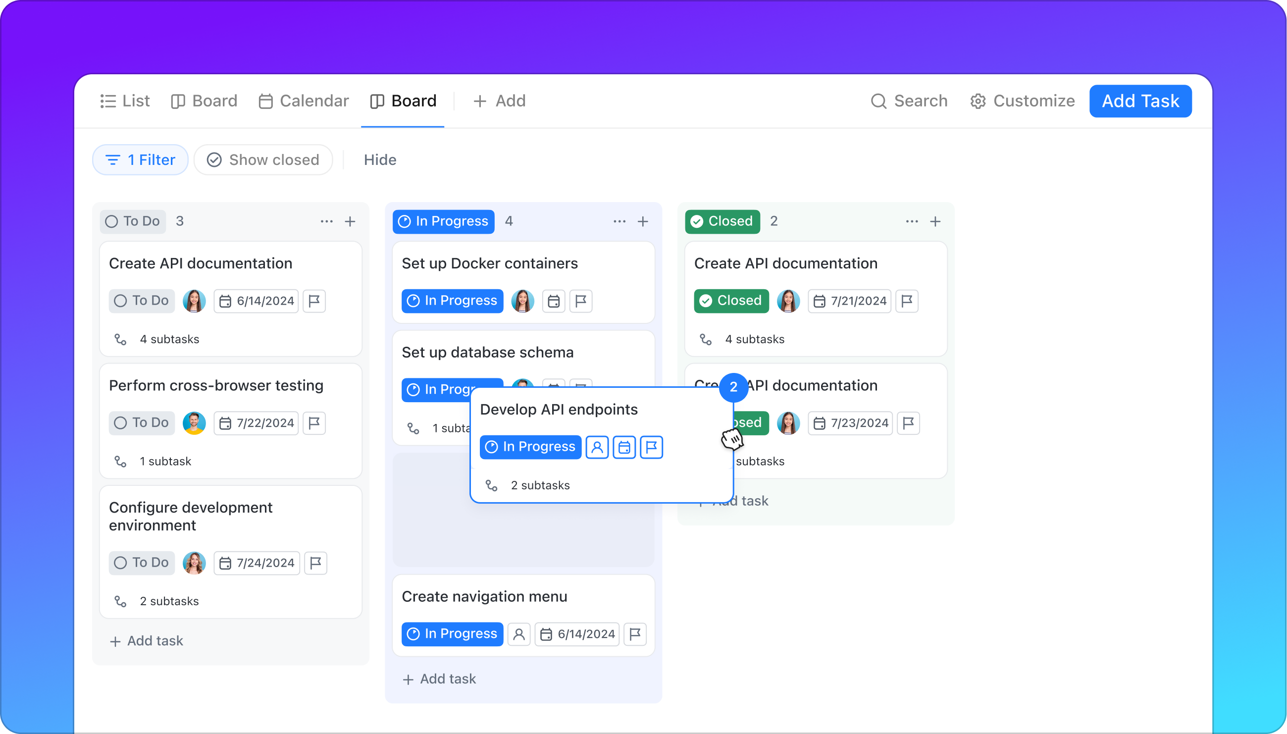 ClickUp customizable work hub