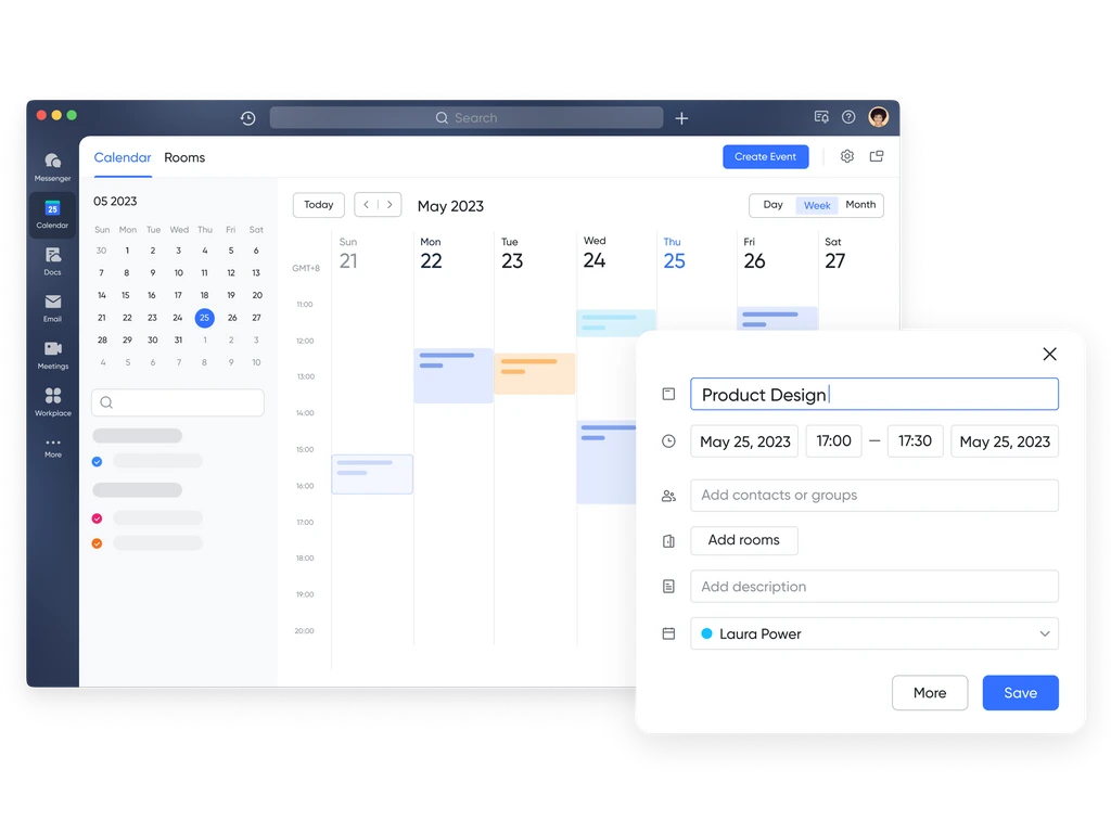 Lark Calendar to manage multiple projects