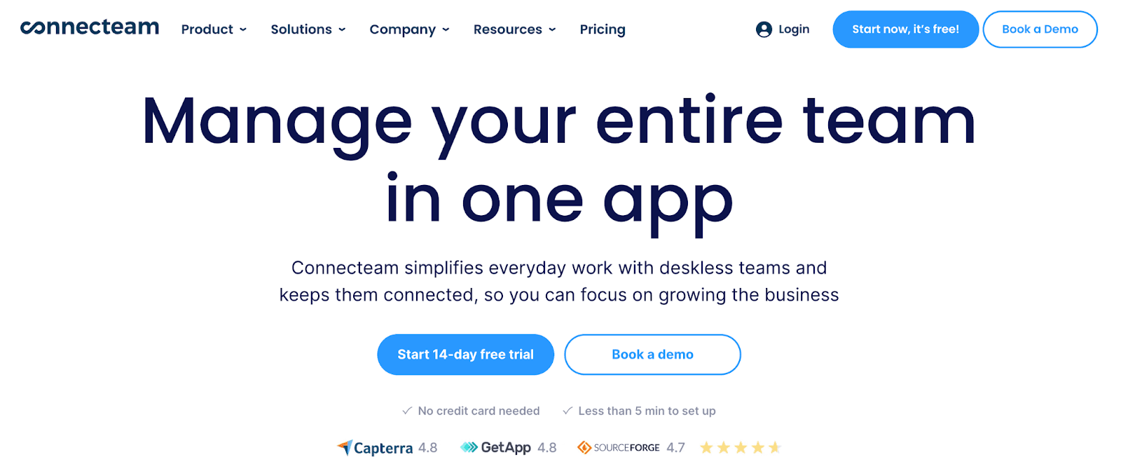 Connecteam scheduling interface