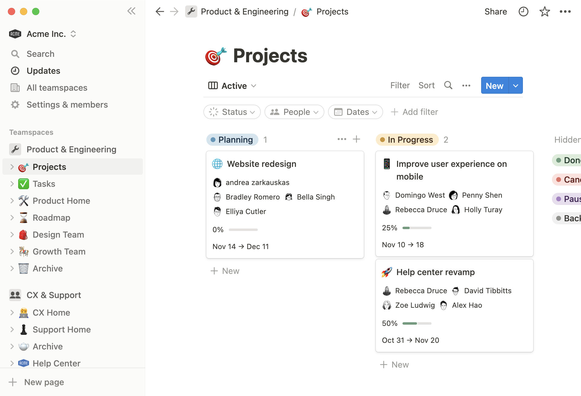 Notion: Flexible docs and project planning