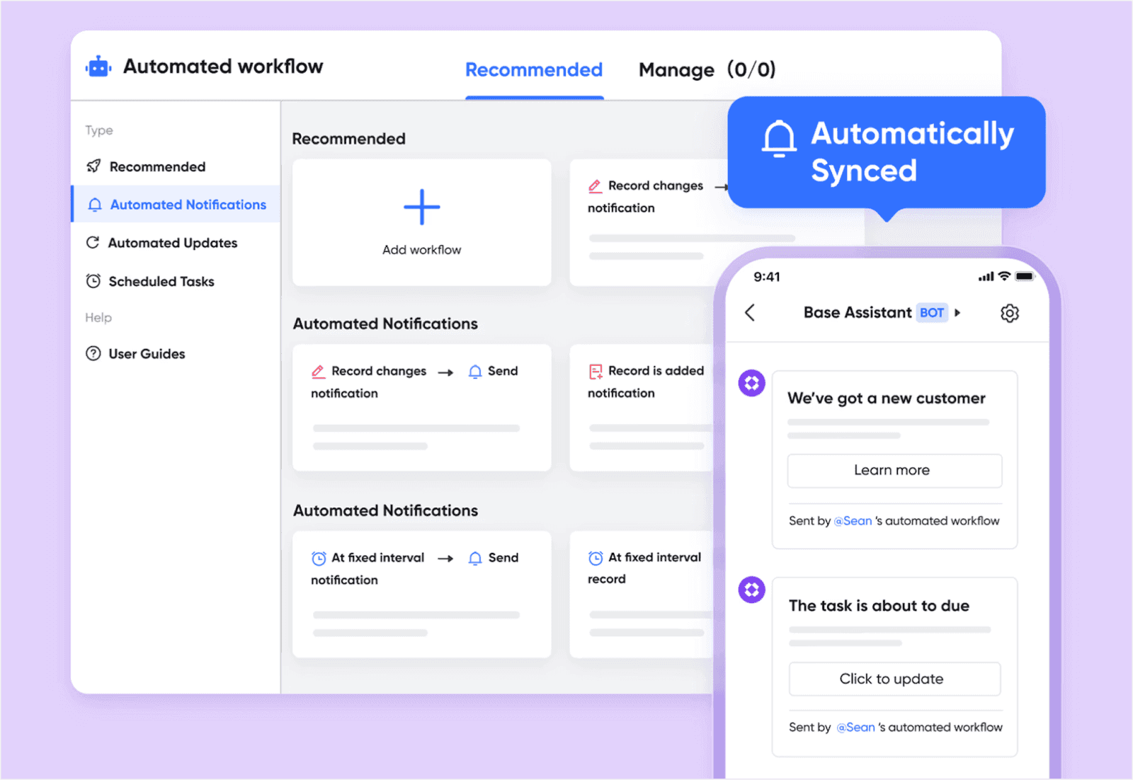 Automated workflows for faster coordination