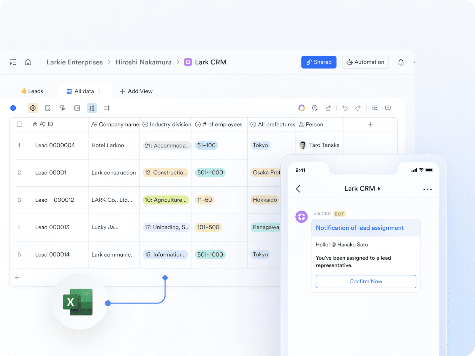 Advanced CRM on Lark Base