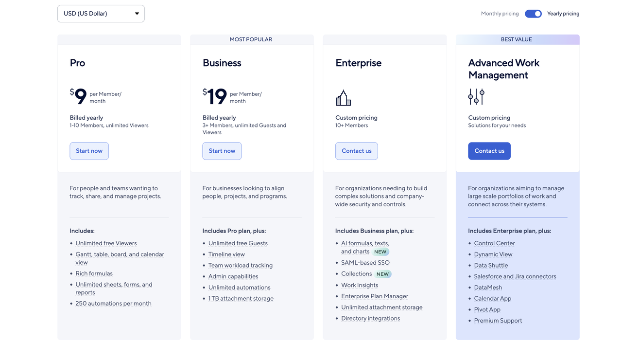 Check Smartsheet's pricing plans