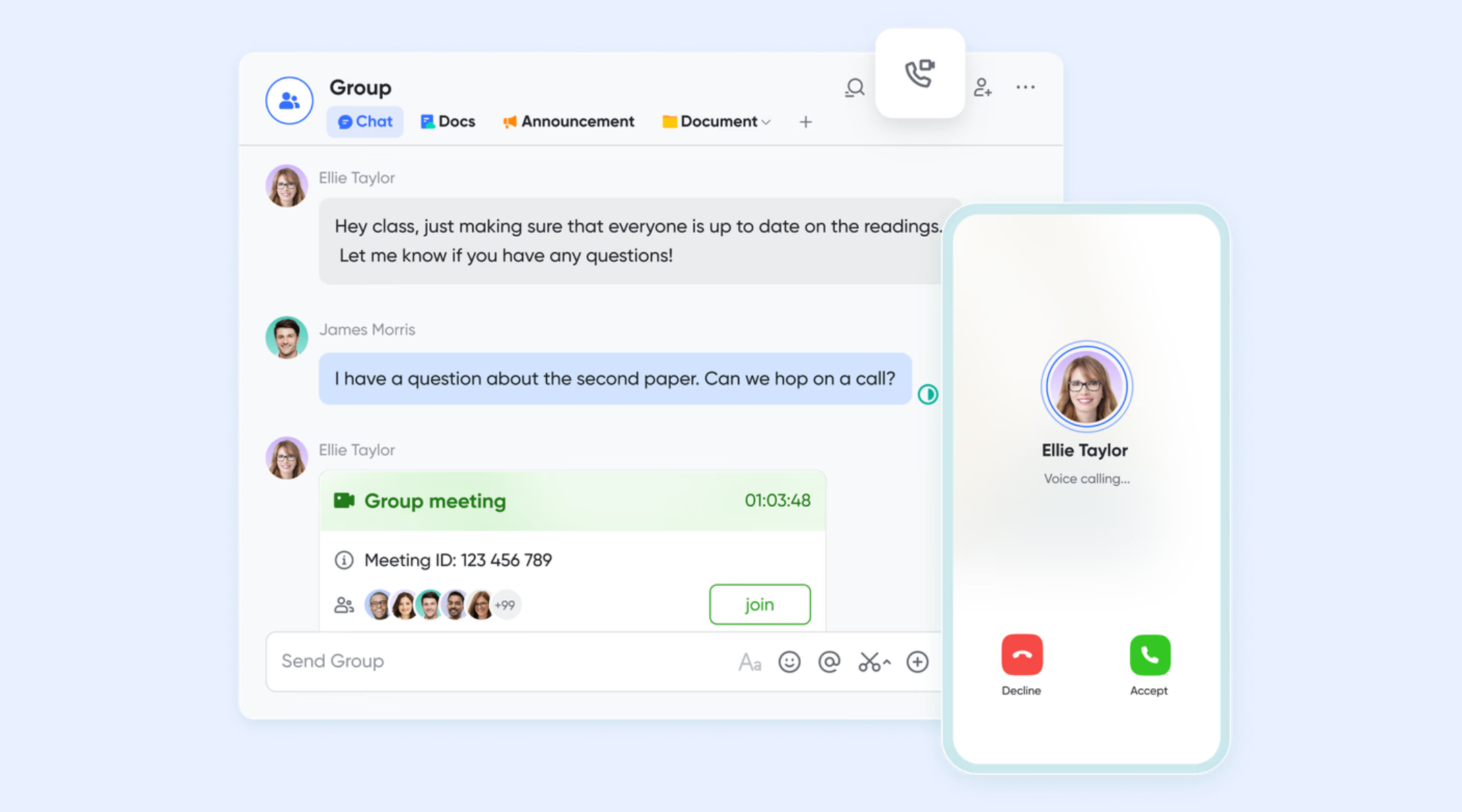 Lark Meetings & Lark Messenger support lead-related communication