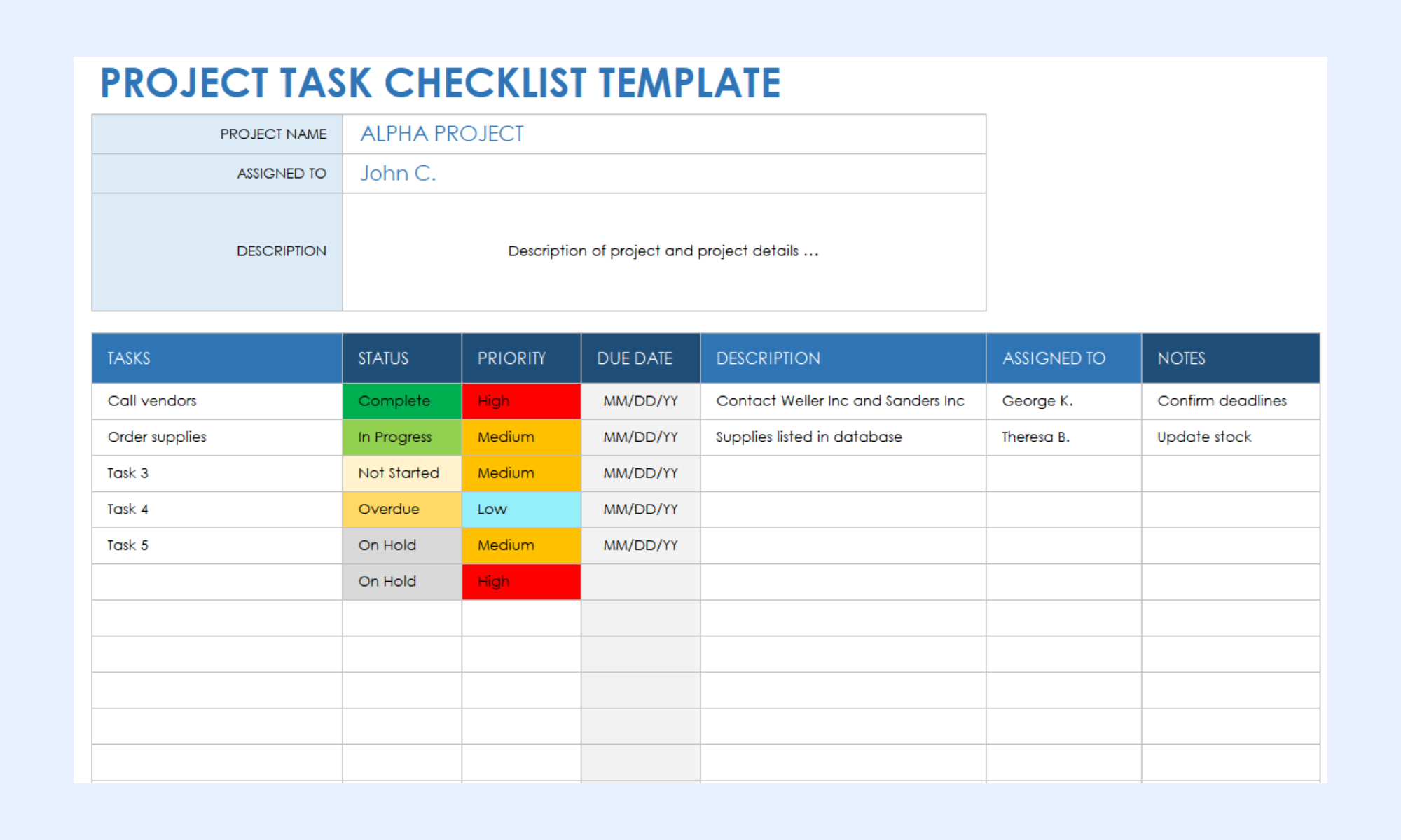 Explore Smartsheet's tracker