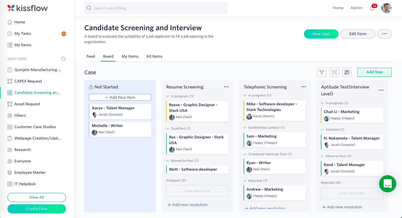 Kissflow enterprise workflow approval software