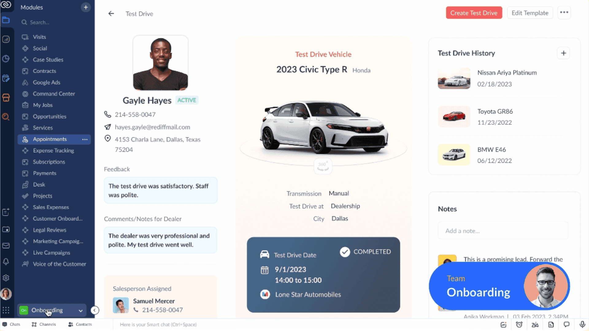 zoho CRM custom crm