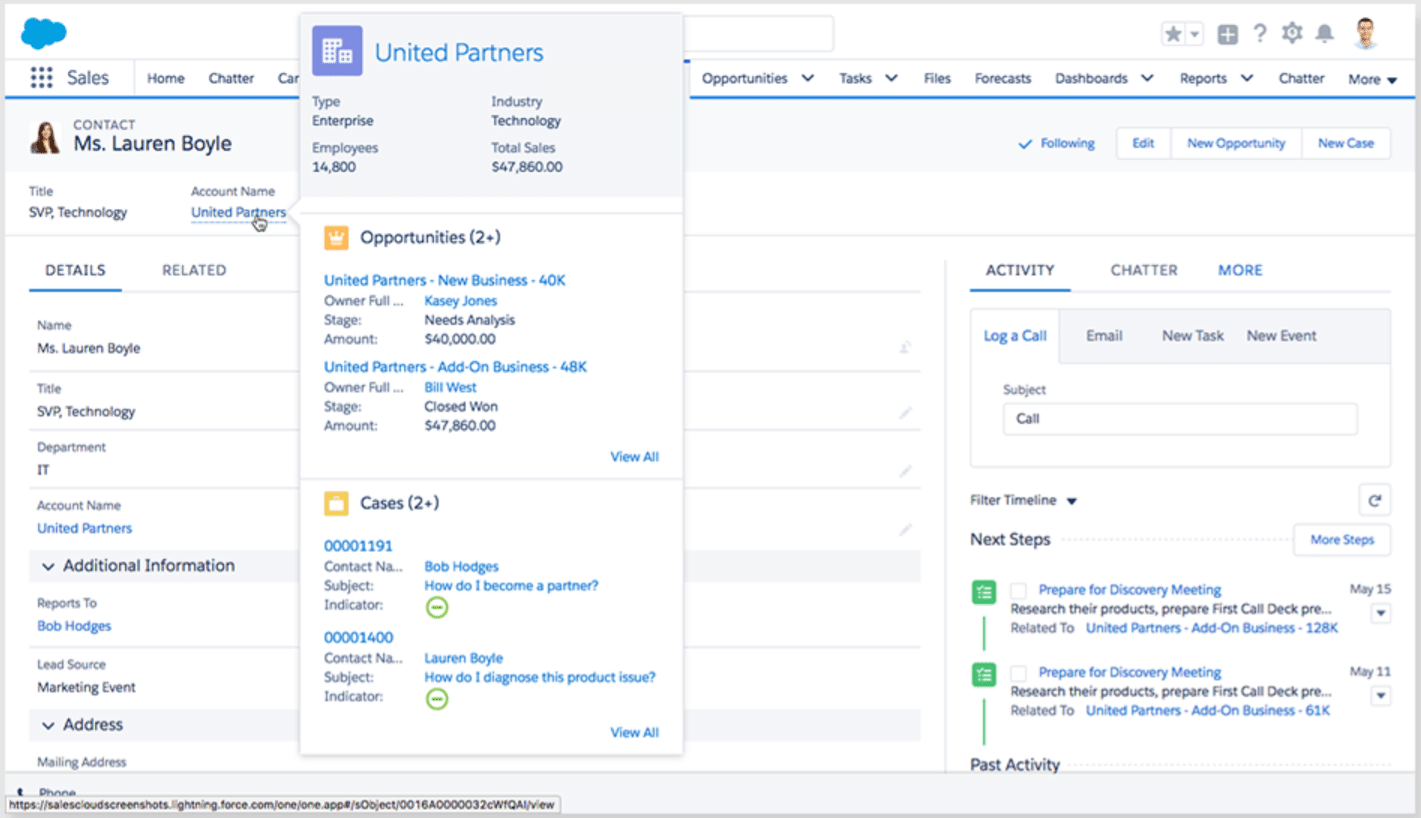 Salesforce enterprise-level customer communication platform