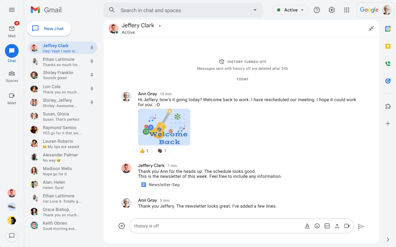 Google Chat overview