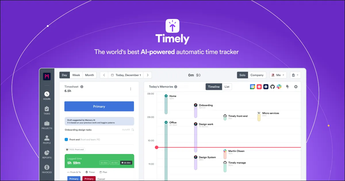 Timely automated timesheet