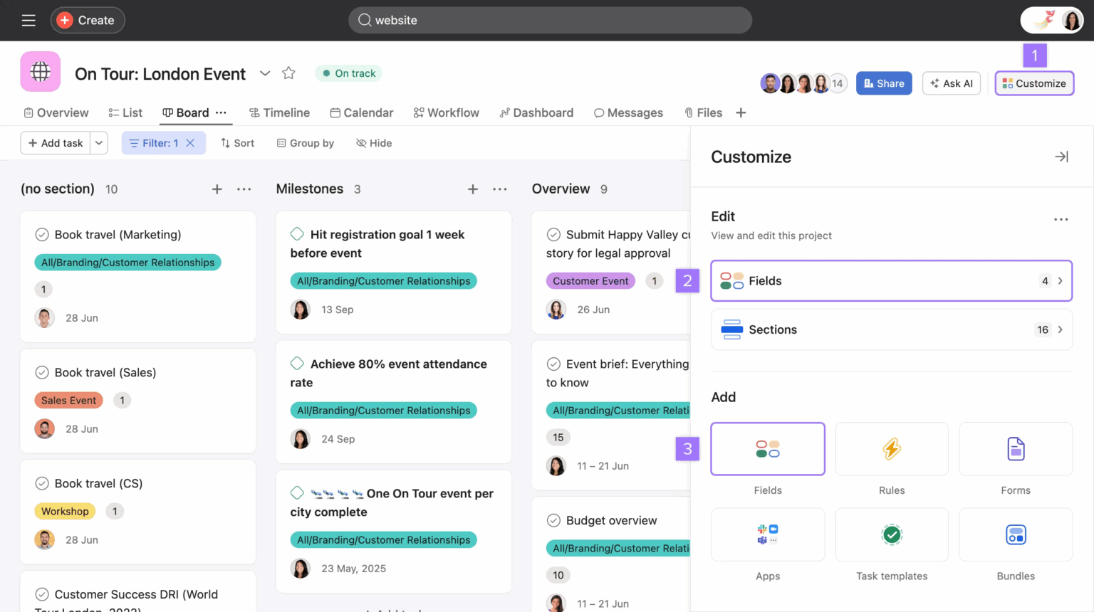 Asana is a structured project tracking tool