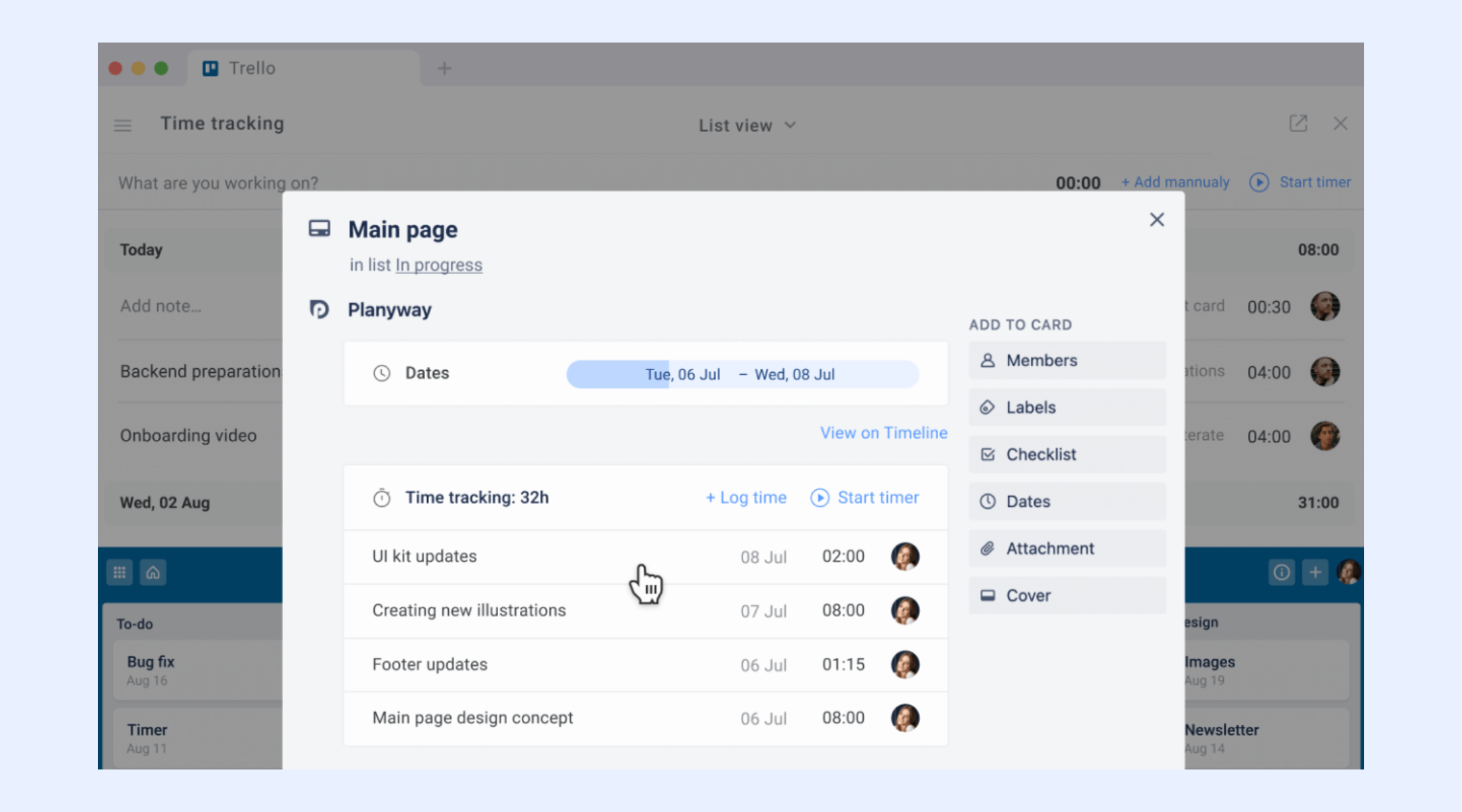 Review the work progress regularly