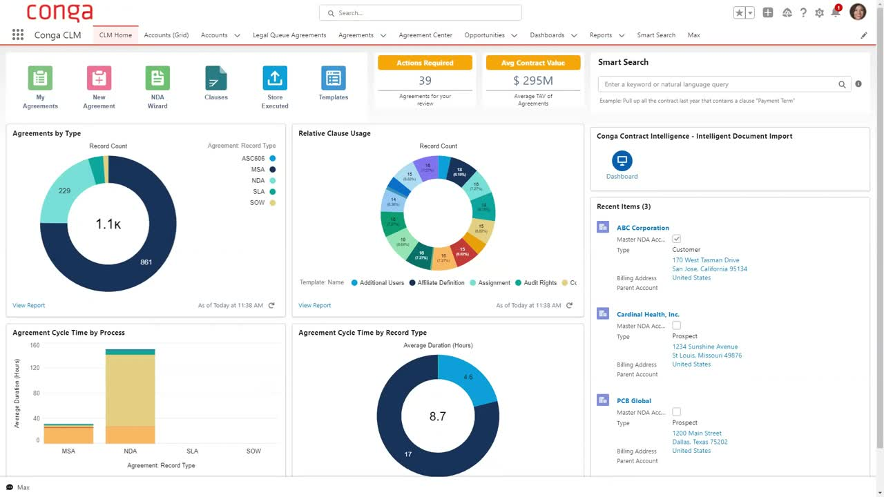 Conga contract automation software for sales-led teams